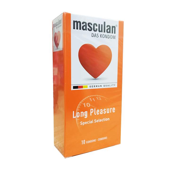 Bao cao su Masculan Long Pleasure 5in1-Gân Gai-Kéo dài cuộc yêu-Hộp 10-2