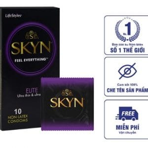 Bao Cao Su LifeStyles SKYN ELITE Non-latex Siêu Mỏng,Mềm, Nhiều Gel, Không Mùi Cao Su
