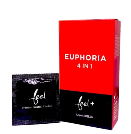 Bao cao su Feel kéo dài thời gian quan hệ gân gai 4 In 1 bcs Hộp 12 chiếc-3