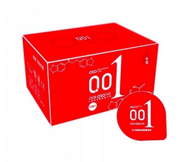 Bao cao su OLO đỏ siêu mỏng 001 - hộp 10 cái-