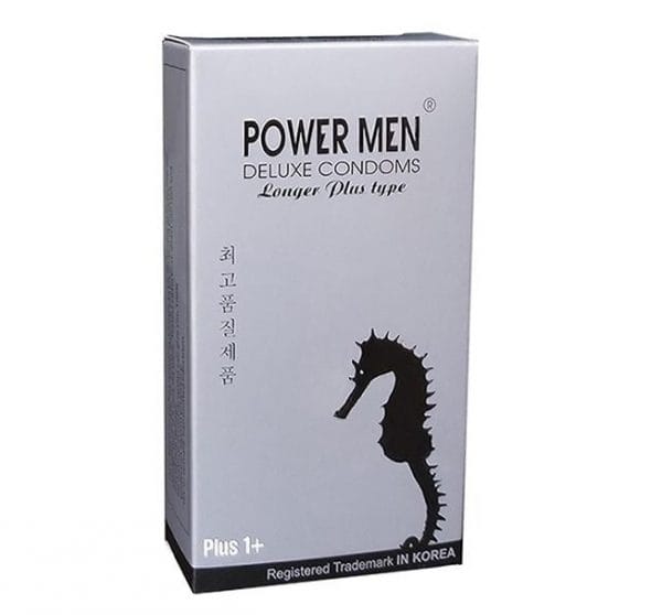 Bao cao su POWER MEN LONGER PLUS gân gai tăng khoái cảm kéo dài thời gian-5