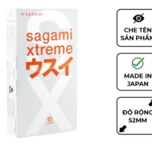 Bao cao su Sagami Superthin-bcs mỏng kiểu truyền thống