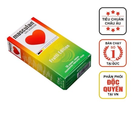 Bao cao su Đức Masculan Frutti Edition - Hương hoa quả-1