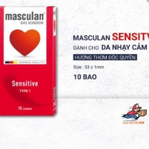 Bao cao su Masculan Sensitive-Dành cho da nhạy cảm-Thơm dịu