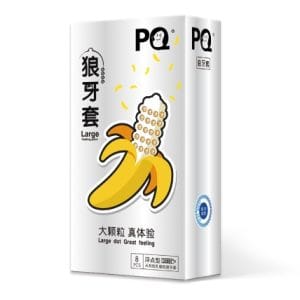 Bao cao su bi lớn PQ tăng cường kích thich hộp 8 chiếc