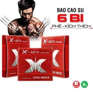 Bao cao su siêu mỏng gắn bi kéo dài thời gian Xmen 6 bi lớn