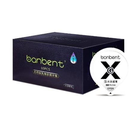 Bao Cao Su BANBENT Đen 0.01 siêu mỏng