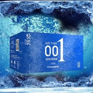 Bao Cao Su Siêu Mỏng AIR THIN 001 Xanh Lửa Băng Mát Lạnh