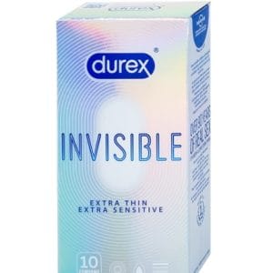 Bao cao su siêu mỏng Durex Invisible nhiều gel tăng khoái cảm