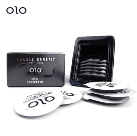 Bao Cao Su Siêu Mỏng 0.01 OLO Đen Hương Vani - Hộp 10 Chiếc-4