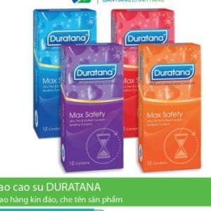Bao cao su Duratana có gai, siêu mỏng hộp 10c