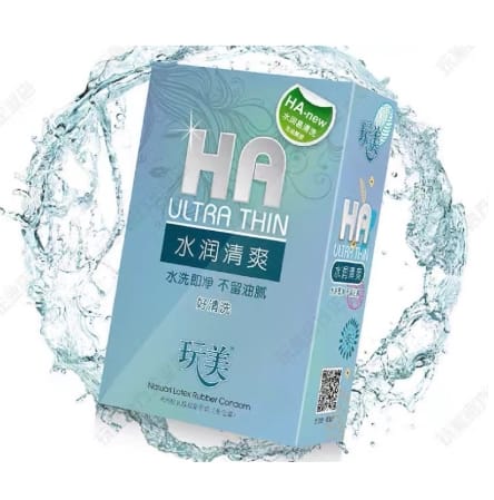 Bao cao su HA ULTRATHIN nội địa Trung hộp 100 chiếc gốc nước-1