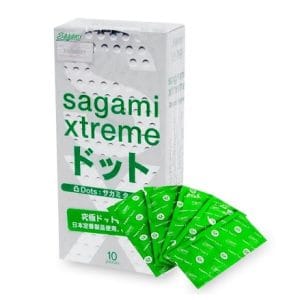 Bao Cao Su Gân gai 10 chiếc Sagami Extreme White - Nhật Bản