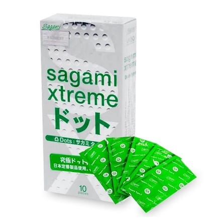 Bao Cao Su Gân gai 10 chiếc Sagami Extreme White - Nhật Bản-2