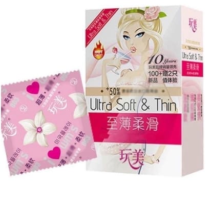 Bao cao su CÔ GÁI nội địa Trung hộp 100 chiếc gốc nước