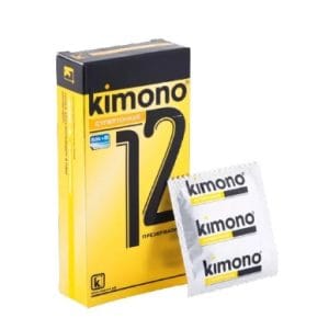 Bao cao su Kimono siêu mỏng 0.02mm không mùi màu vàng