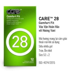 Bao cao su mỏng trơn truyền thống CARE 28-Xanh lá