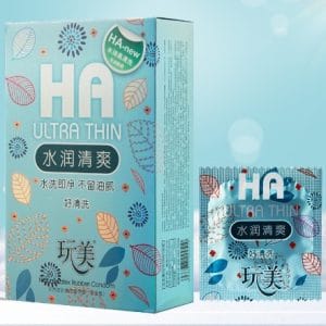 Bao Cao Su HA Ultra Thin hộp 100 cái, siêu mỏng, nhiều gel, bcs gia đình, nhà nghỉ, nội địa trung quốc