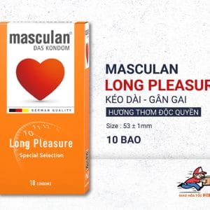 Bao cao su Masculan Long Pleasure kéo dài thời gian quan hệ