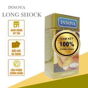 Bao Cao Su Chống Xuất Tinh Sớm Gân Gai INNOVA Vàng-12 chiếc