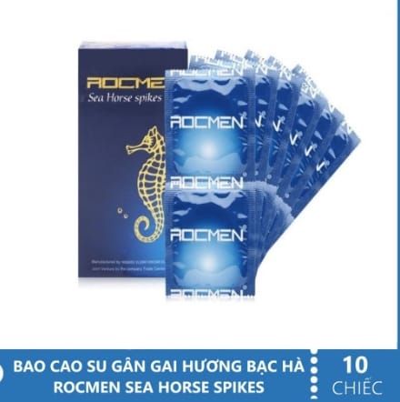 Bao Cao Su Gân Gai Tăng Khoái Cảm 10 chiếc Rocmen Cá ngựa xanh-2