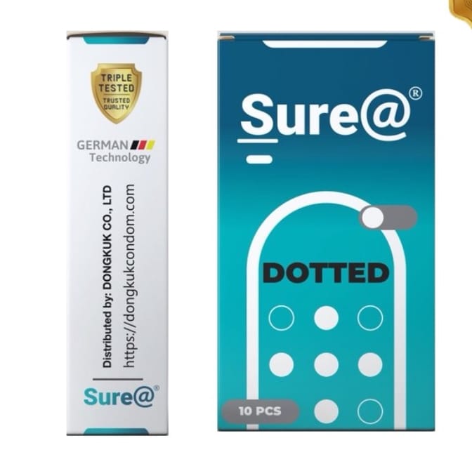 Bao Cao Su Gân Gai Tăng Khoái Cảm Sure Dotted-hộp 10 bao-3