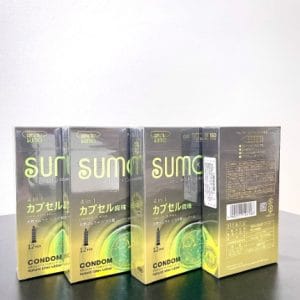 Bao Cao Su SUMO Hương Chuối, Gân Gai,Kéo Dài Thời Gian Quan Hệ Hộp 12c