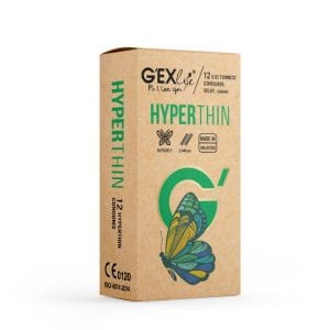 Bao cao su GEXlife Hyperthin siêu mỏng, ôm khít-Hộp 12c