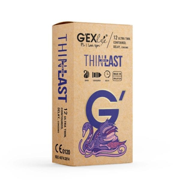 Bao cao su GEXlife Thintolast ôm khít, siêu mỏng, kéo dài thời gian-Hộp 12c-1