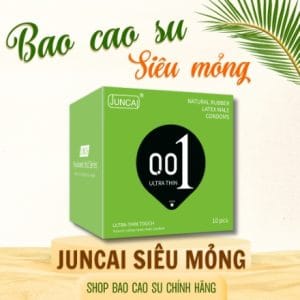 Bao cao su Juncai cao cấp siêu mỏng 001 kéo dài thời gian
