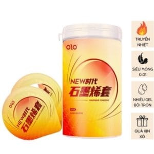Bao cao su Lọ trắng tinh dầu bạc hà truyền nhiệt, phiên bản cao cấp, siêu mỏng, kéo dài thời gian