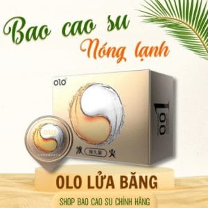 Bao cao su Lửa băng gel nước đặc biệt tạo cảm giác nóng lạnh kéo dài thời gian, siêu mỏng 0.01mm