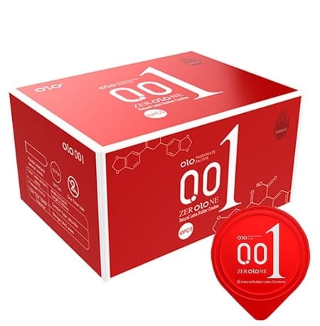 Bao cao su OLO 0.01 Đỏ Siêu mỏng, Siêu truyền nhiệt Tăng cảm giác-1