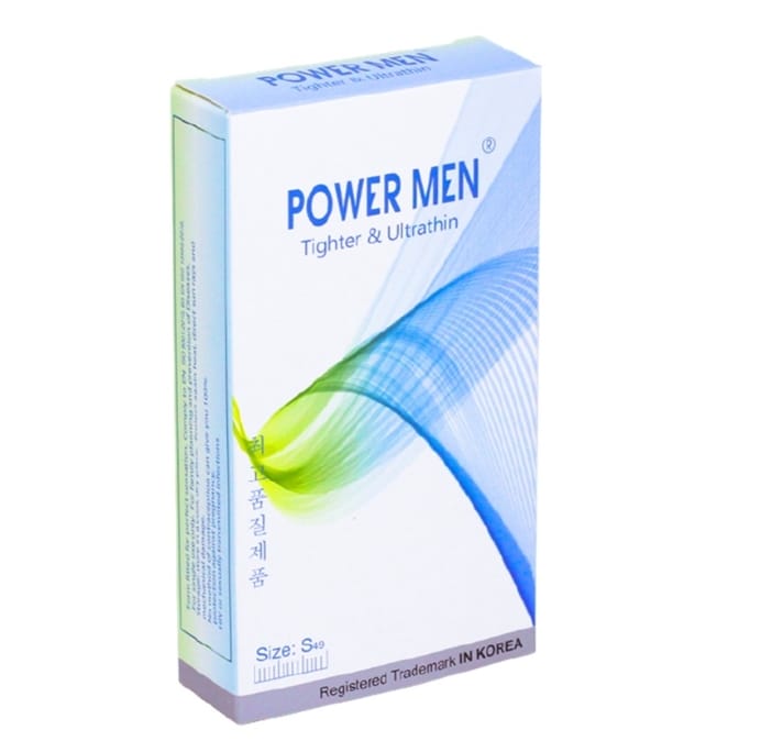 Bao cao su POWER MEN TIGHTER & ULTRATHIN siêu mỏng siêu truyền nhiệt thiết kế ôm sát 3D chống tuột size 49mm hộp 12 cái-1