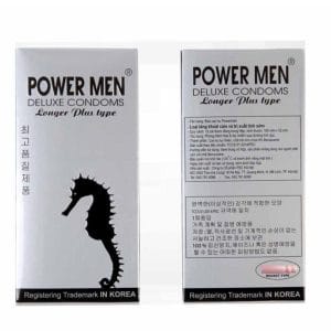 Bao cao su POWERMEN gân gai tăng khoái cảm kéo dài thời gian có 9% Benzocain hạn chế xuất tinh sớm 12