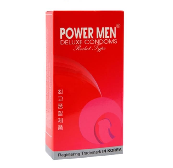 Bao cao su Power Men Rocket Type siêu mỏng gân gai tăng khoái cảm hộp 12 chiếc-2