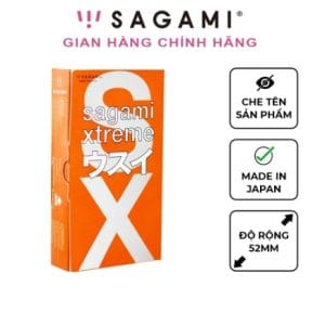 Bao cao su Sagami Orange kiểu truyền thống hộp 10 chiếc