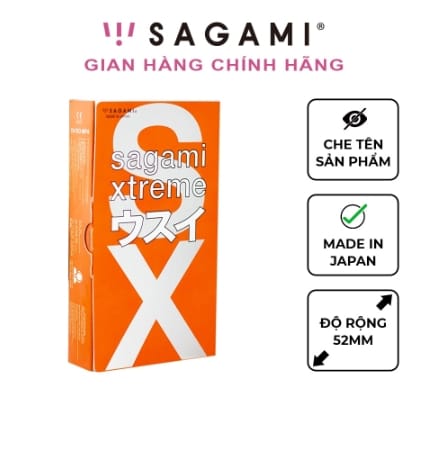 Bao cao su Sagami Orange kiểu truyền thống hộp 10 chiếc-2