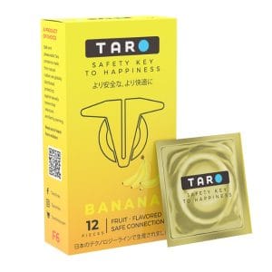 Bao cao su Taro vị Chuối siêu mỏng, size 52mm-hộp 12c