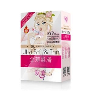 Bao cao su Ultra soft & Thin, hương hoa ly, cô gái nội địa trung, siêu mỏng, nhiều gel