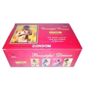 Bao cao su gia đình loại tốt Condom 1 hộp 96 cái hương dâu có bôi trơn