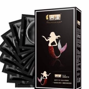 Bao cao su tiên cá trung quốc, loại sịn siêu mỏng, siêu dai cực kỳ nhiều nước hộp 128 cái