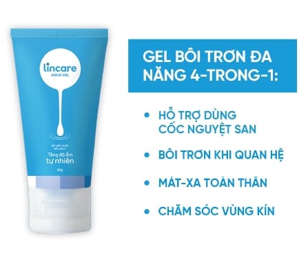 Gel bôi trơn đa năng gốc nước Lincare Aqua Gel 50ml-2