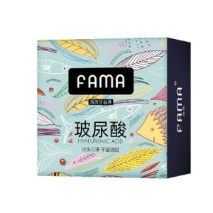 名流fama玻尿酸避孕套超薄001润滑安全套男女118只装果冻盒正品