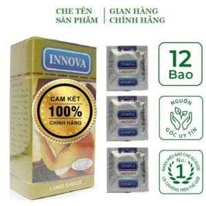 Bao Cao Su Chống Xuất Tinh Sớm Gân Gai INNOVA Vàng