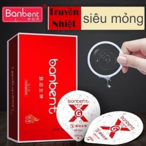 Bao cao su BANBENT 0.01 Đỏ Feminine vibrations siêu mỏng nhiều gel truyền nhiệt
