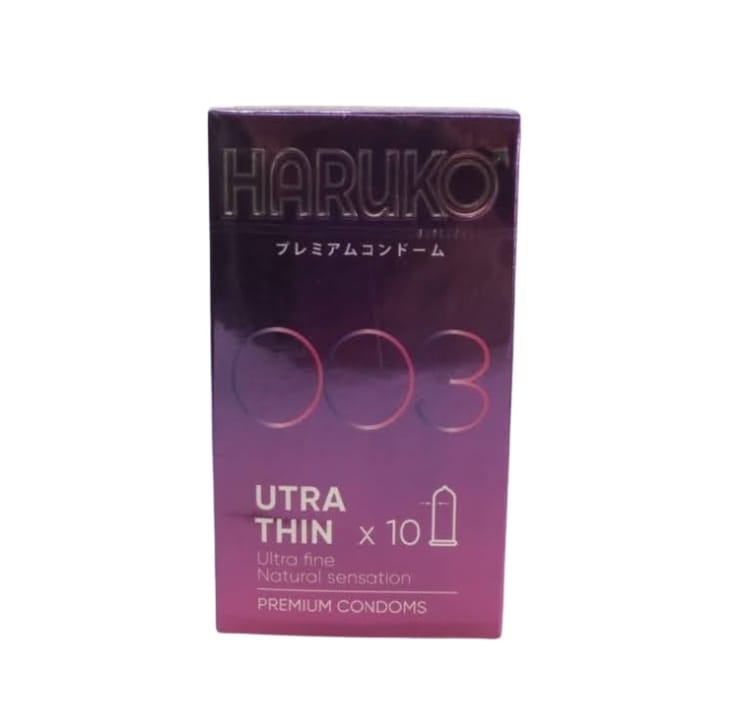 Bao cao su Haruko 0.03 Siêu mỏng-Hương Chuối-Chính Hãng Nhật Bản-Hộp 10c-1
