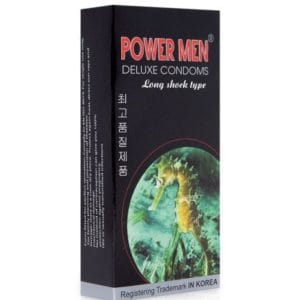 Bao cao su POWER MEN Cá Ngựa Gân gai Kéo dài Thời Gian-BCS POWER MEN LONGSHOCK