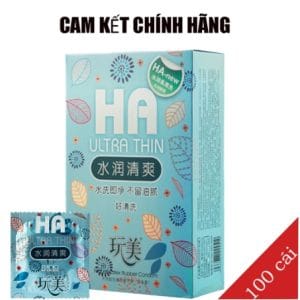 Bao cao su trung quốc HA ,bcs siêu mỏng ,siêu dai (hộp 100cái)