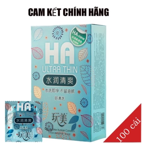 Bao cao su trung quốc HA ,bcs siêu mỏng ,siêu dai (hộp 100cái)-1